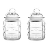 Recipiente Sticlă Tip Borcan- Set 2 buc. 300 ML